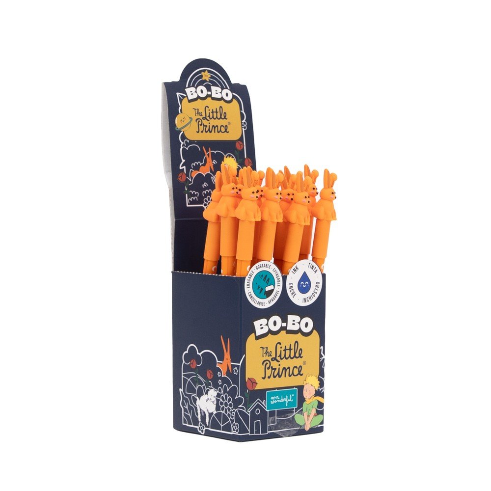 Expositor 12 bolígrafos borrables Bo-Bo El Principito Zorro