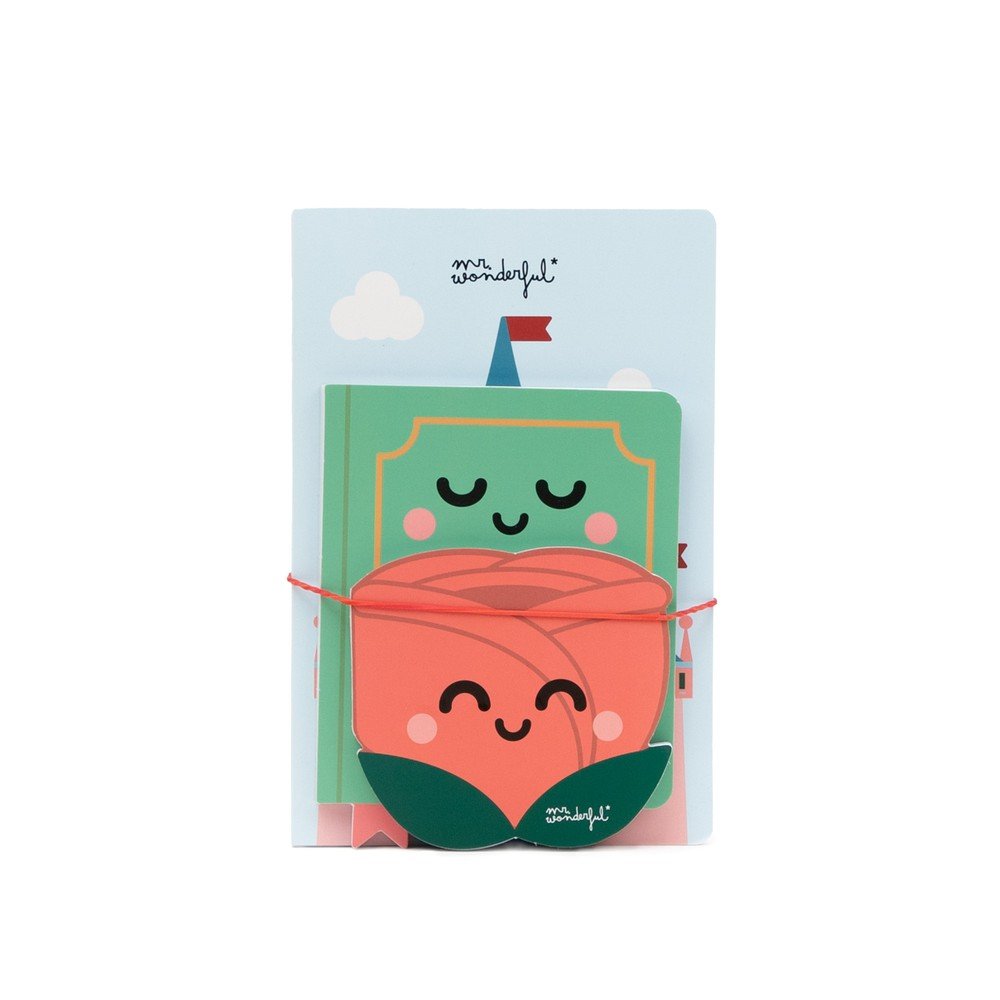 Set de 3 bloques de notas Castillo Libro y Rosa MR Wonderful Imagen principal del producto