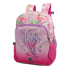 MOCHILA ESCOLAR MEDIANA ADAPTABLE GOOD VIBES | BUSQUETS