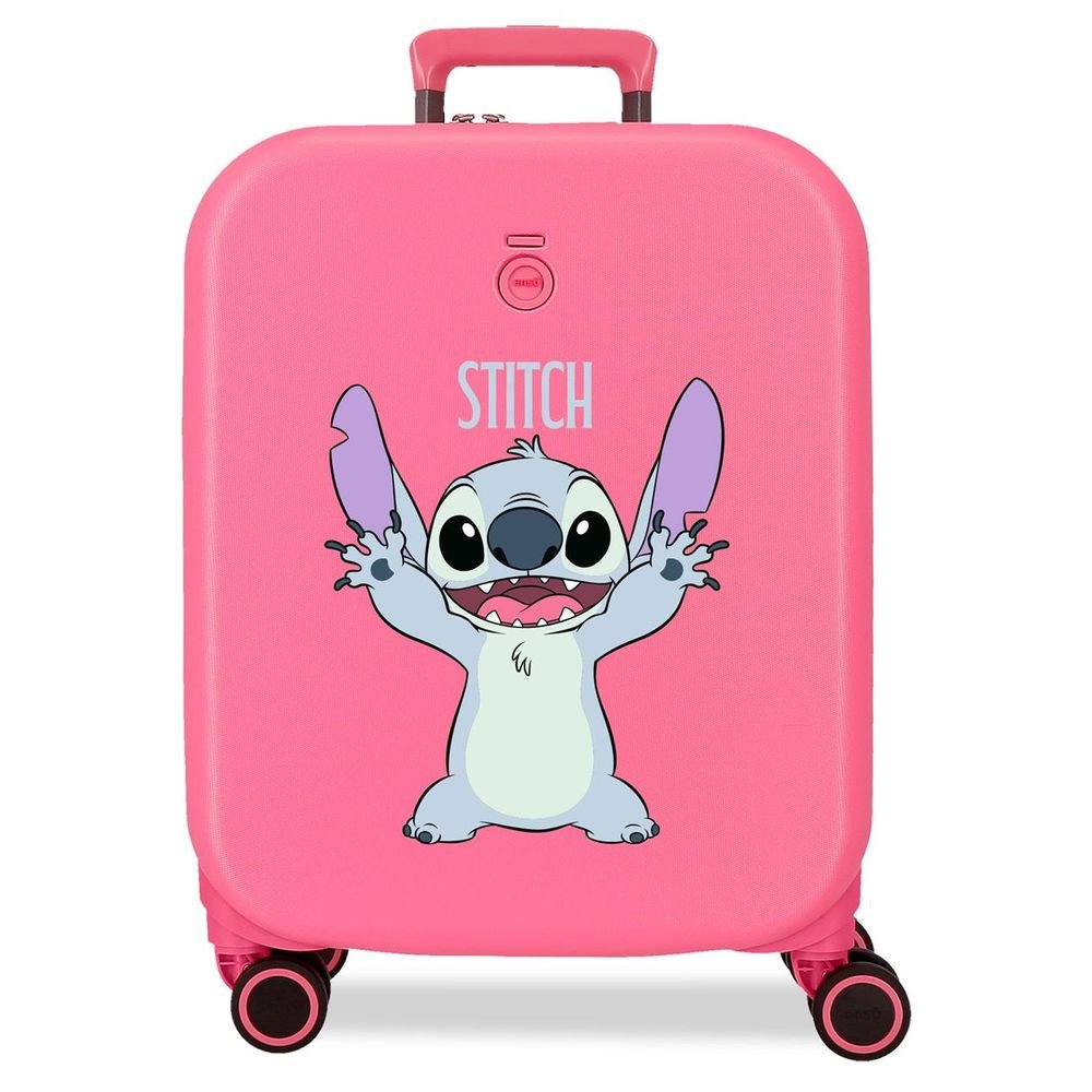 Maleta cabina expandible Stitch Playful rígida 55cm fucsia JOUMMA Maletas