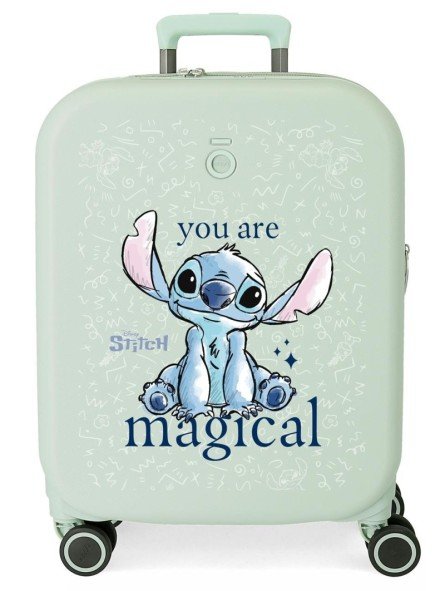 Maleta cabina expandible Stitch Magical rígida 55 cm menta JOUMMA