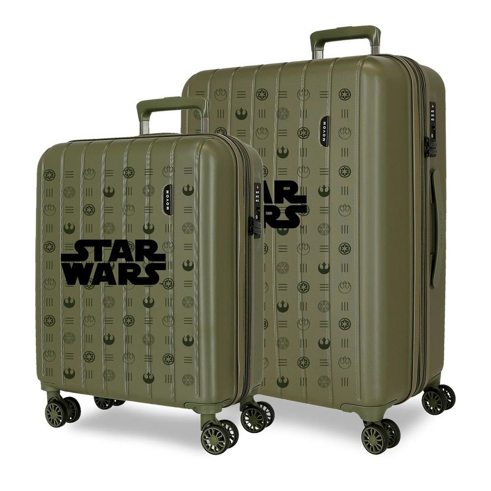 Juego de Maletas Star Wars Green Rigidas 55-65cm Verde JOUMMA Maletas Licencia Imagen principal del producto