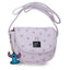 Bandolera Pequeña con Solapa Bloom Stitch Lila JOUMMA Moda Licencias