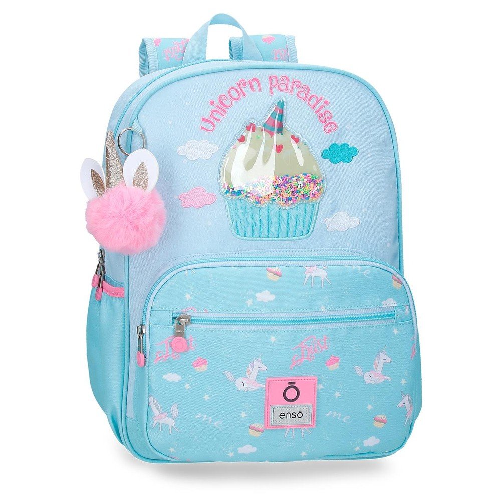 Mochila Juvenil Enso Unicorn Paradise Adapt a Carro 38x30 Marca Enso