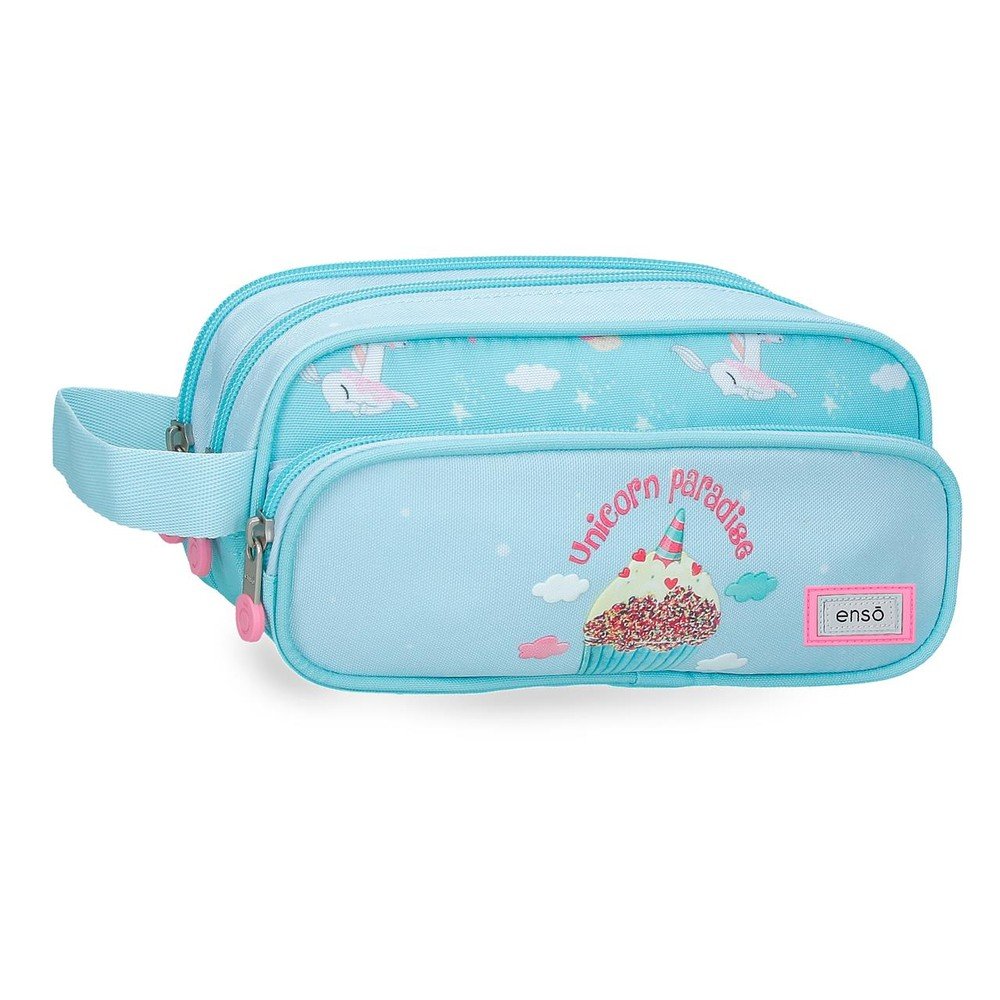 Portatodo triple rectangular con asa Enso Unicorn Paradise Imagen principal del producto