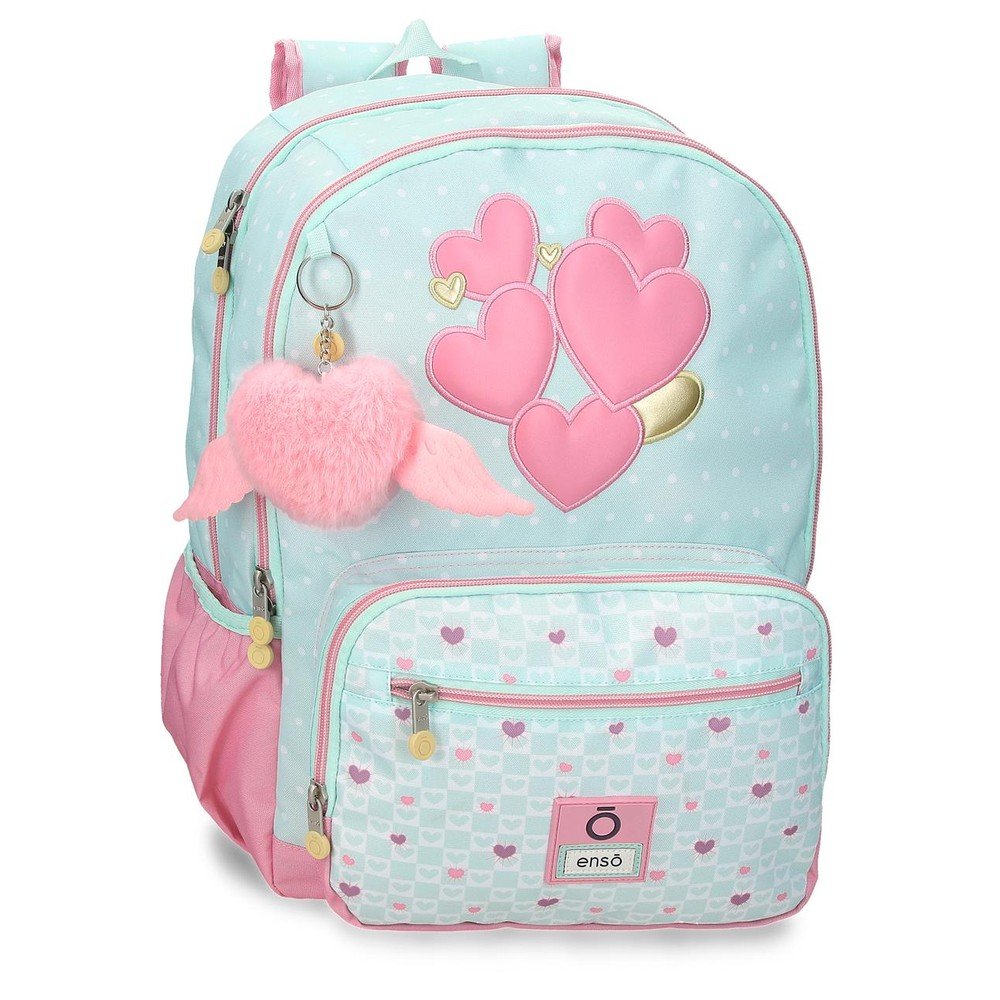 Mochila Escolar Doble Enso Hearts 44 cm Adapt a Carro Marca Enso