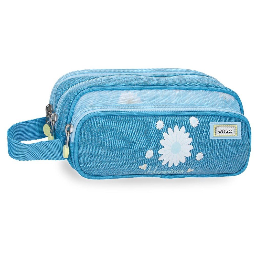 Portatodo triple rectangular Enso Happiness azul Imagen principal del producto