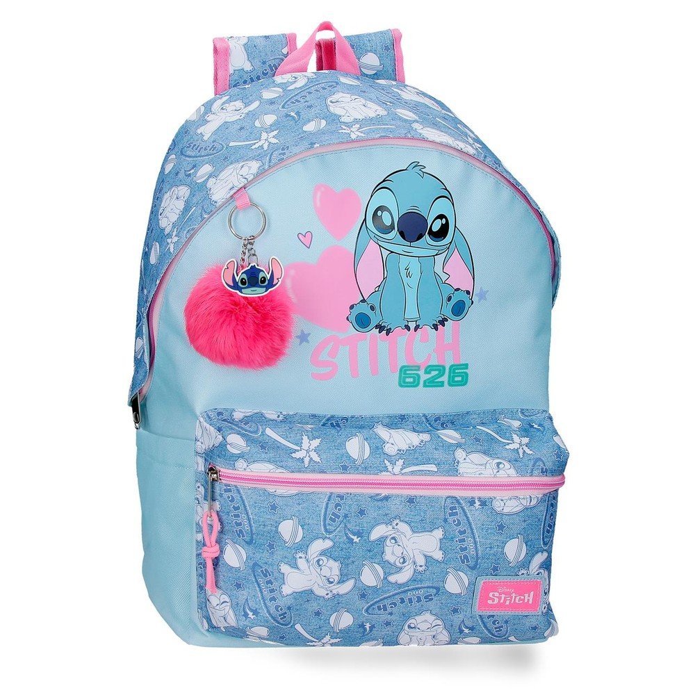Mochila Escolar Stitch Hearts 44 cm Adapt a Carro Imagen principal del producto