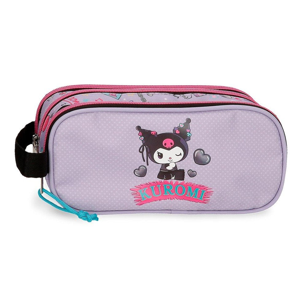 Estuche portatodo triple con asa Kuromi Retropop JOUMMA BAGS