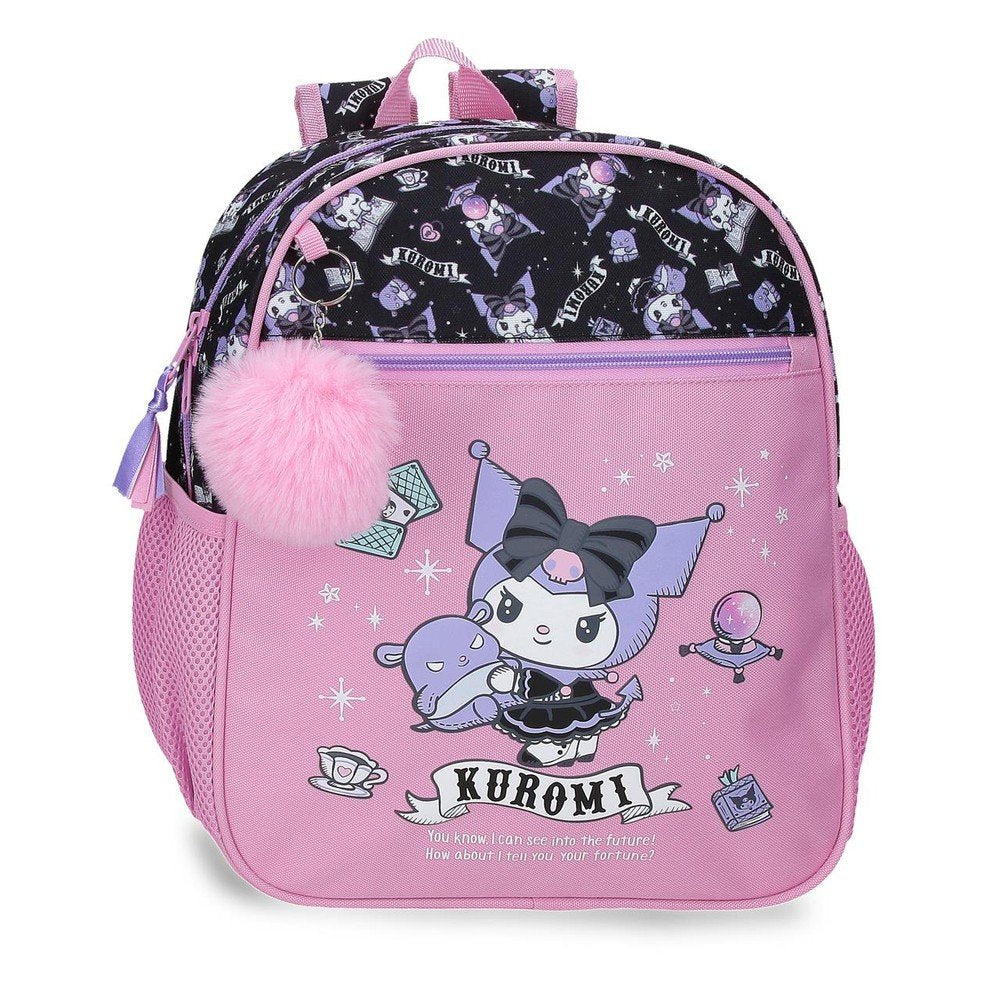 Mochila Infantil Kuromi Fortune Telling 33 cm adaptada a carro Marca