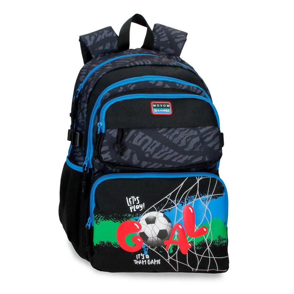 Mochila Escolar Doble Offside Negro Adapt JOUMMA MOVOM