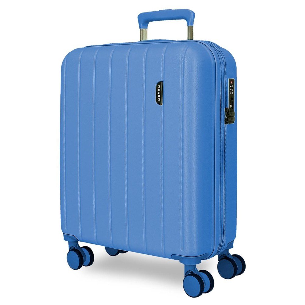 Maleta cabina extensible Movom Wood 55cm denim