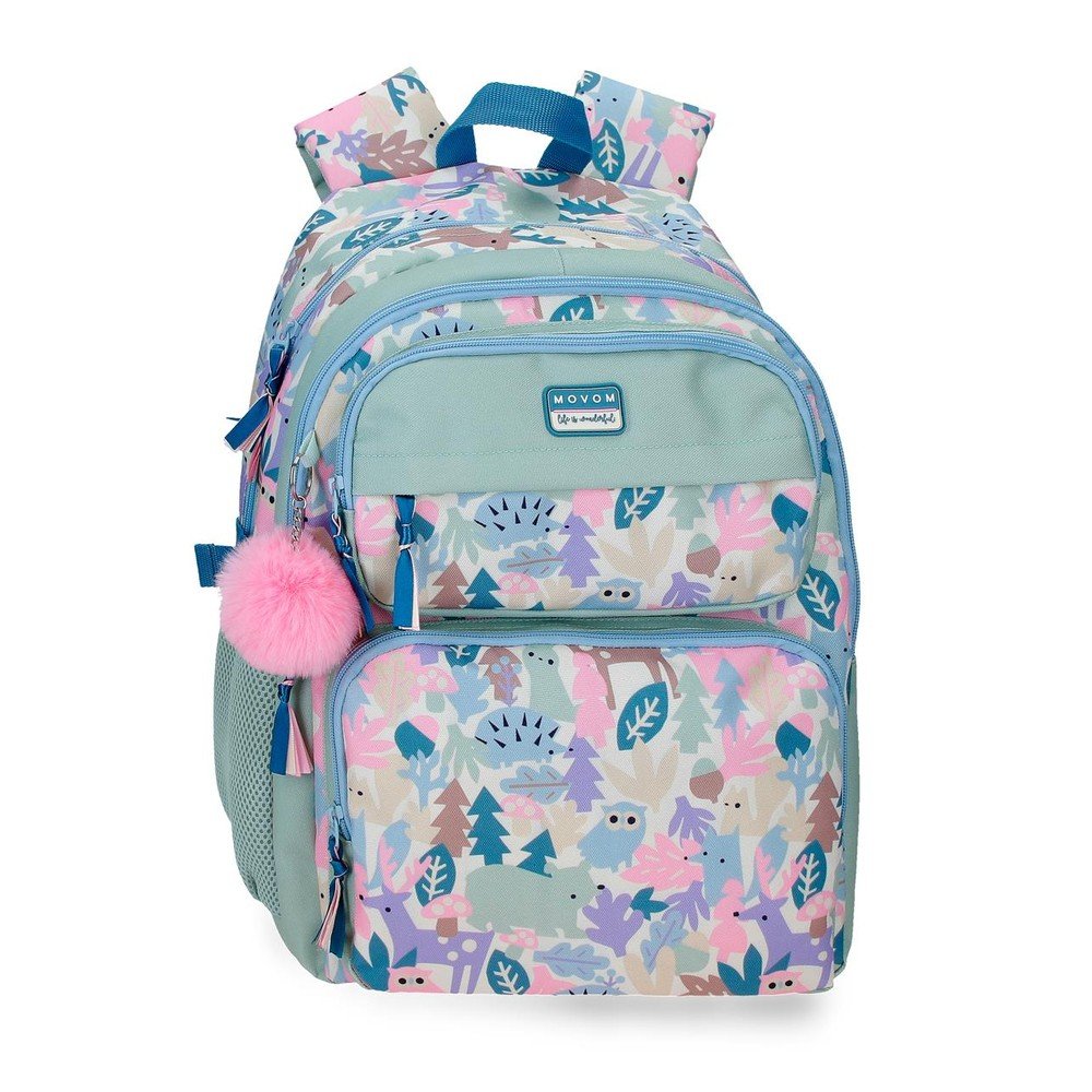 Mochila escolar doble Movom Forest verde 45 cm Imagen principal del producto