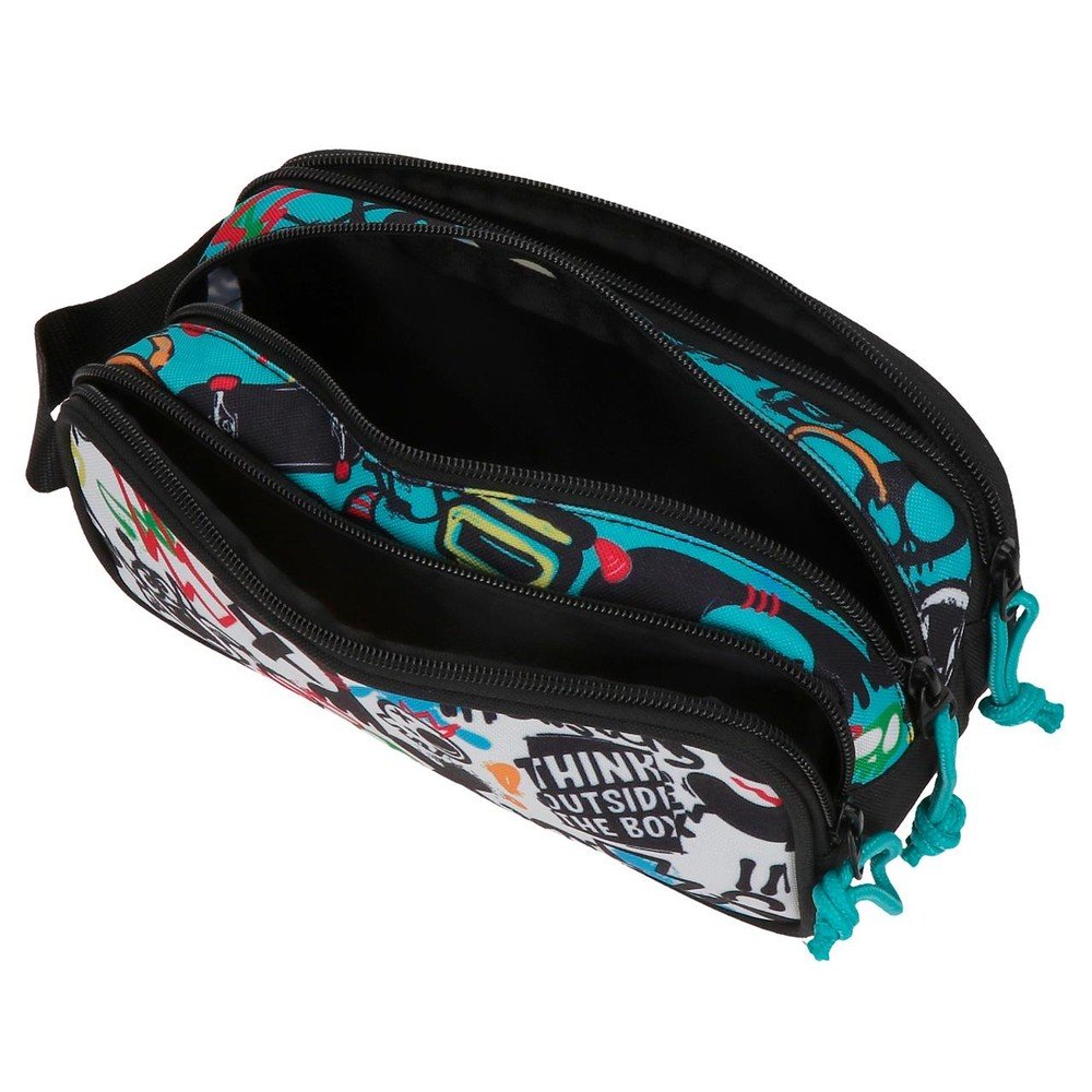Portatodo Triple Movom Monsters Negro Joumma