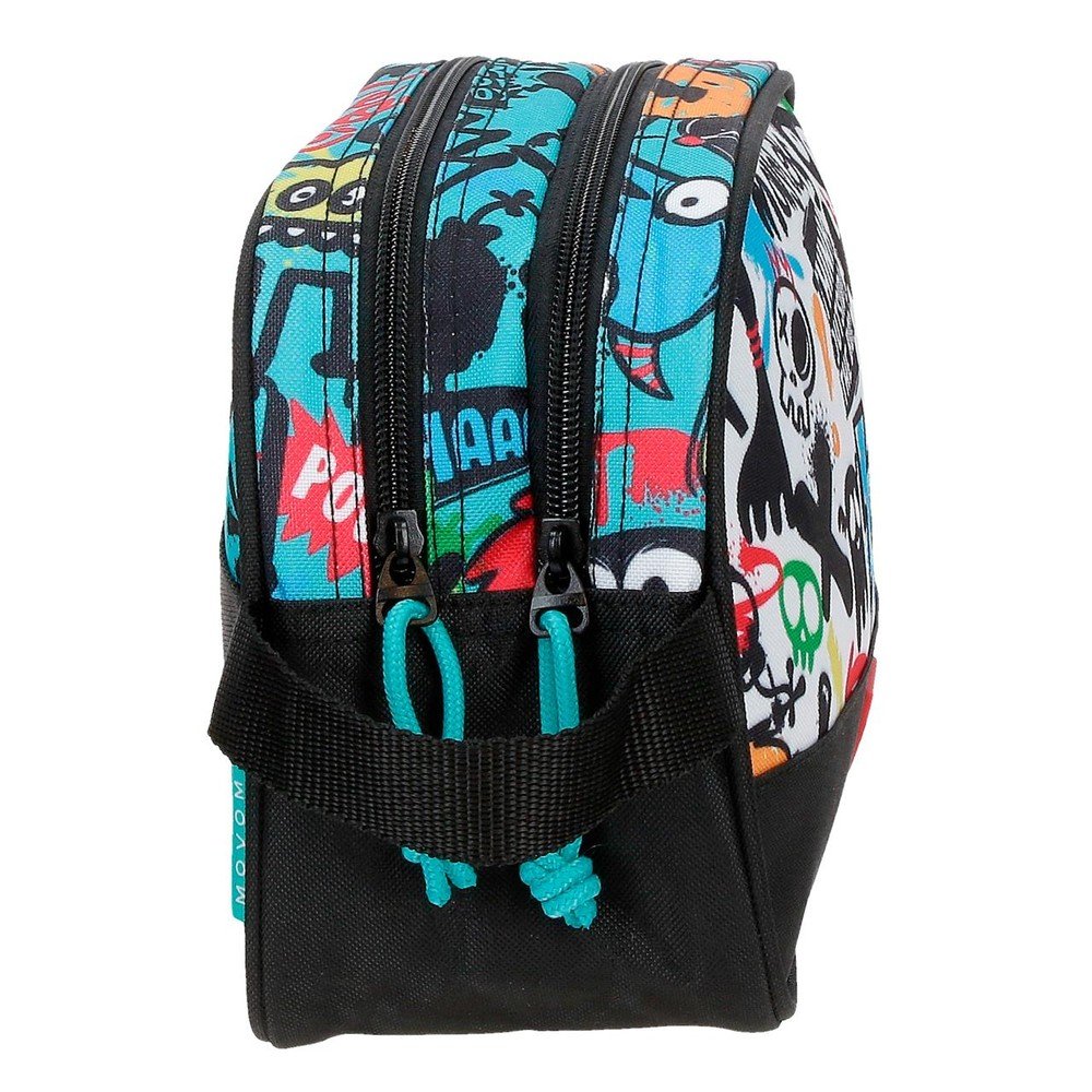 Neceser Adapt Doble Movom Monsters Negro