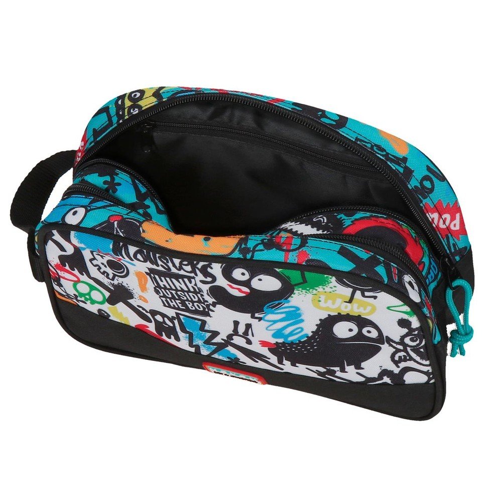 Neceser Adapt Doble Movom Monsters Negro