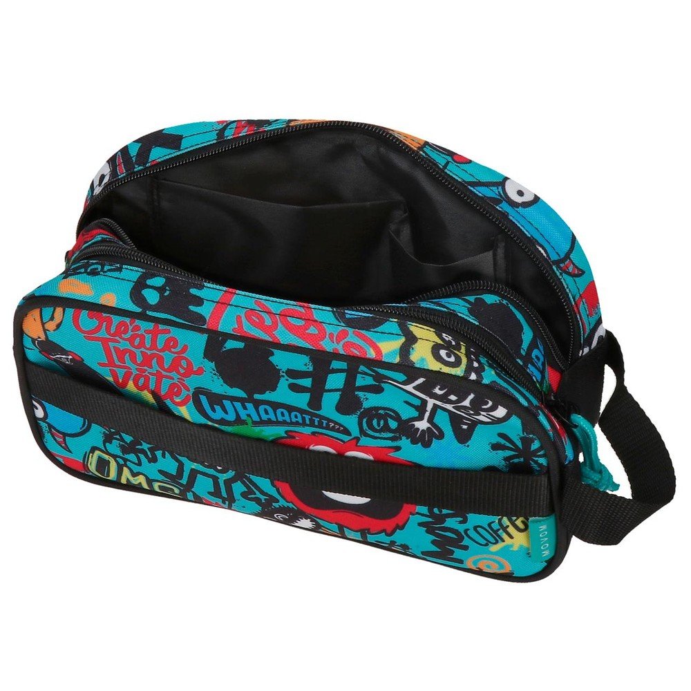 Neceser Adapt Doble Movom Monsters Negro