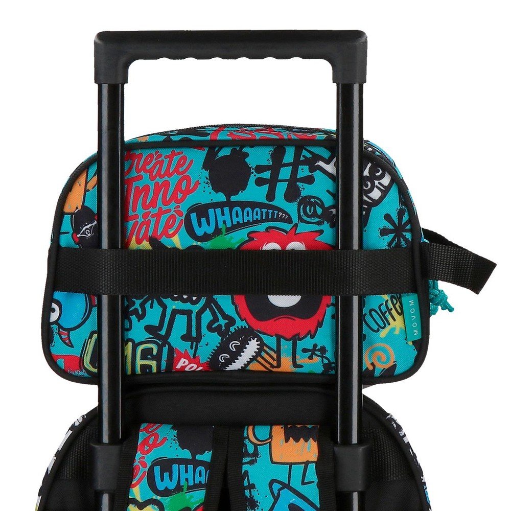 Neceser Adapt Doble Movom Monsters Negro