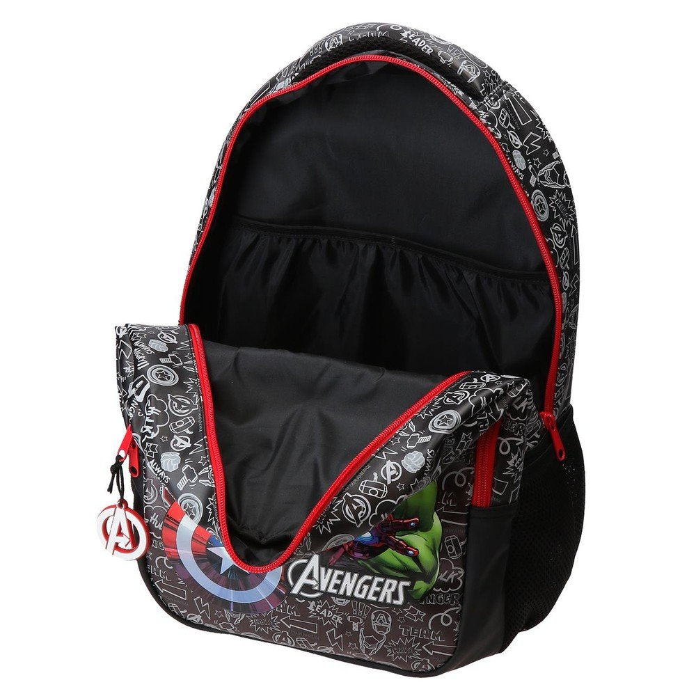 Mochila escolar doble Team Avengers 42 cm adaptable a carro