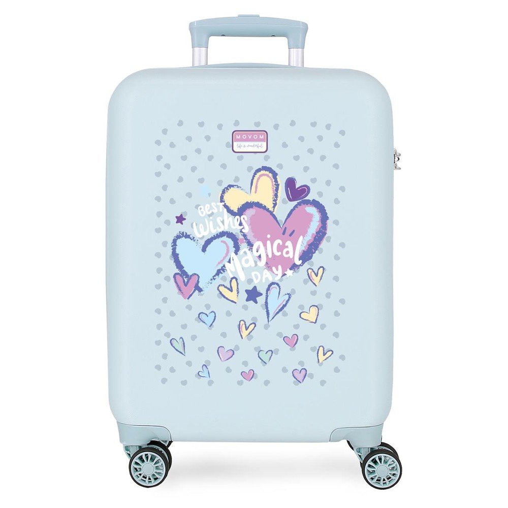 Maleta de cabina 55 cm Movom Best Wishes Azul claro marca Joumma Movom Maleta Imagen principal del producto