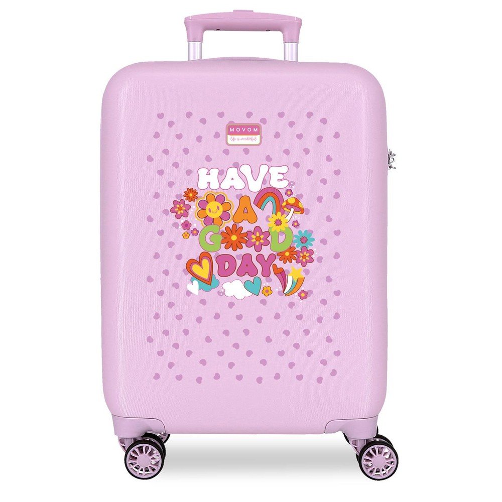 Maleta de cabina 55 cm Movom Good Day Lila