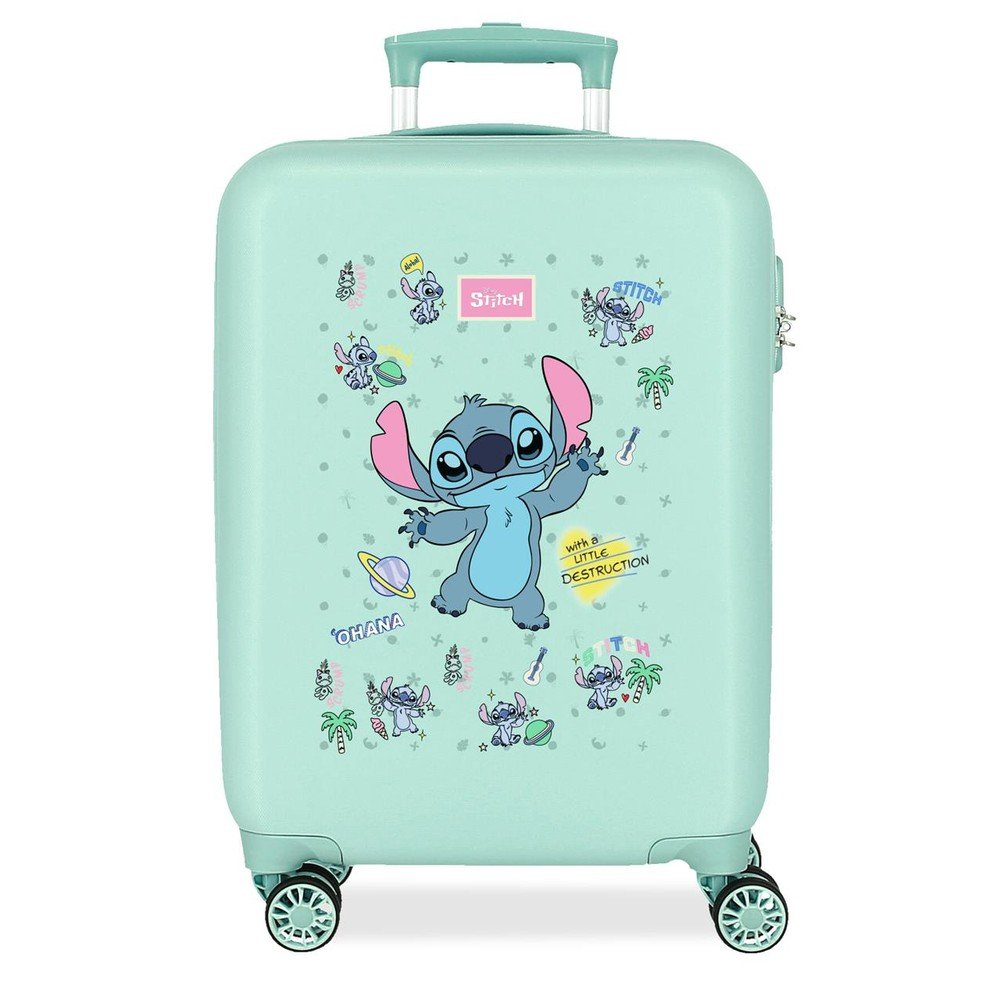 Maleta de Cabina 55 cm Stitch Little Destruction Turquesa JOUMMA Maletas Licencia