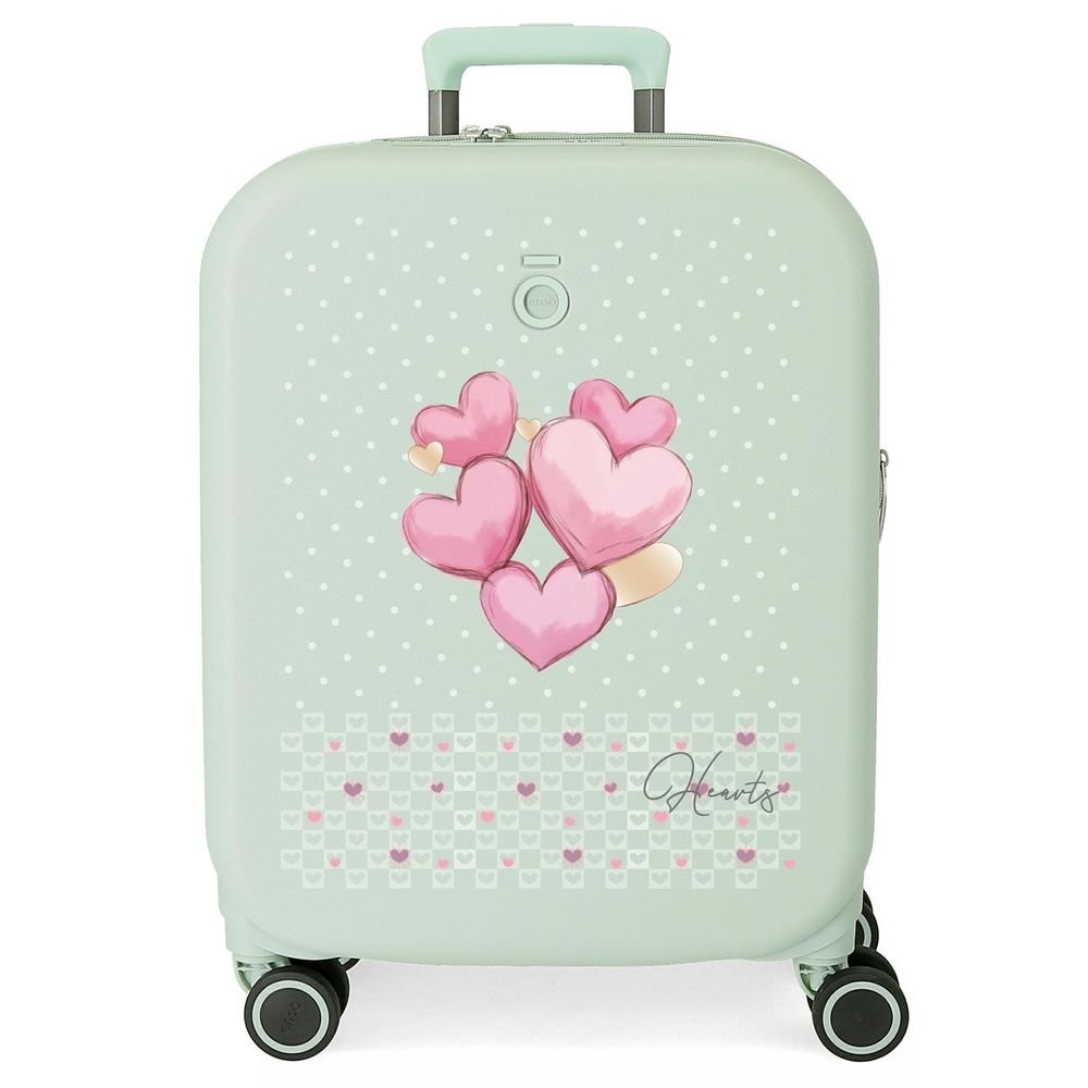 Maleta de cabina 55 cm Enso Hearts Menta JOUMMA Ensó Maletas