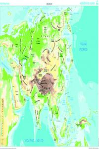 Mapa mural Asia Galego CUMIO en tamaño grande Imagen principal del producto