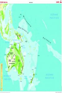 Mapa mural Oceanía CUMIO grande para aulas y decoración Imagen principal del producto
