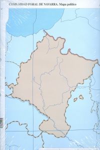 Mapas Navarra Político Mudos CUMIO para dibujo y estudio