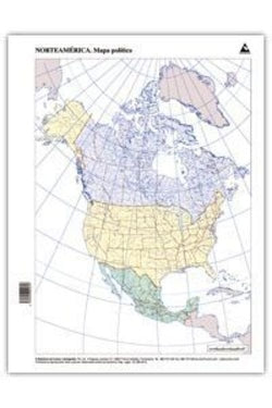 Mapas Norteamérica político mudos CUMIO pack 50