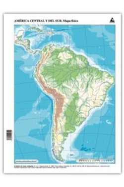 Mapas mudos Suramérica CUMIO pack 50