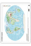 Mapas Mudos Planisferio Físico CUMIO Pack 50
