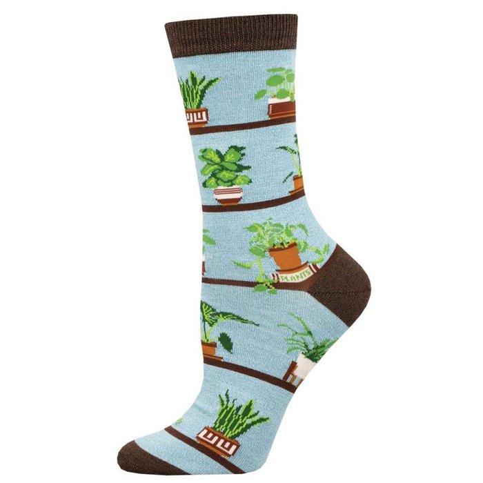 CALCETINES DE BAMBU MEDIA CAÑA 36-41 HOUSEPLANTS BLUE | SOCKSMITH | 1 UNIDAD | 8482920019508 Imagen principal del producto