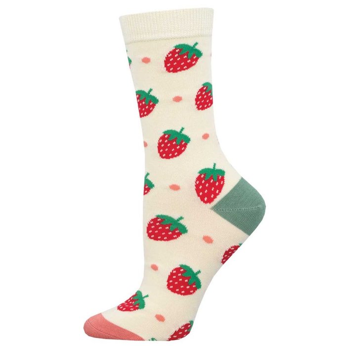 CALCETINES DE BAMBU MEDIA CAÑA 36-41 STRAWBERRY | SOCKSMITH | 1 UNIDAD | 8482920021310 Imagen principal del producto