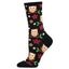 CALCETINES DE ALGODON MEDIA CAÑA 36-41 NIGHT OWL BLACK | SOCKSMITH | 1 UNIDAD | 8482920036024