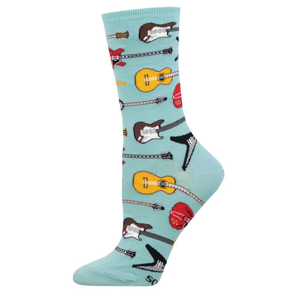 Calcetines algodón media caña guitarra eléctrica Socksmith
