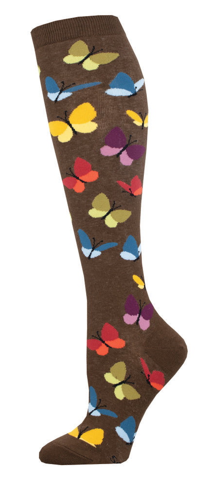 CALCETINES MUJER ALGODON CAÑA ALTA MARIPOSAS 36-41 | SOCKSMITH | 1 UNIDAD | 8482920041974 Imagen principal del producto