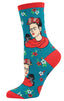 Calcetines de algodón media caña Kahlo 36-41 SOCKSMITH
