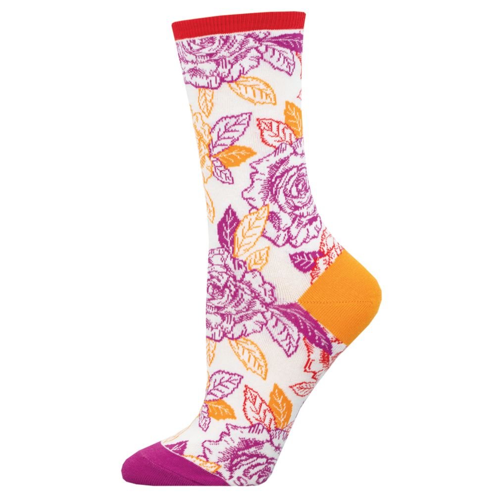 Calcetines de Algodón Media Caña Flores Colores SOCKSMITH