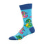 Calcetines de algodón media caña Dragon azul Socksmith