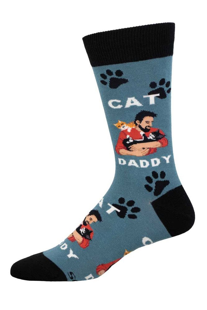 CALCETINES HOMBRE ALGODON PAPA DE GATOS 40-46 | SOCKSMITH | 1 UNIDAD | 8482920102354 Imagen principal del producto
