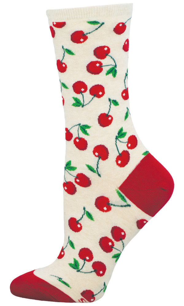 CALCETINES MUJER ALGODON CEREZAS 36-41 | SOCKSMITH | 1 UNIDAD | 8482920219588 Imagen principal del producto