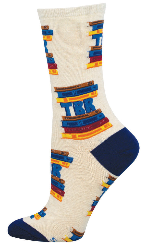 Calcetines mujer algodón montones libros SOCKSMITH