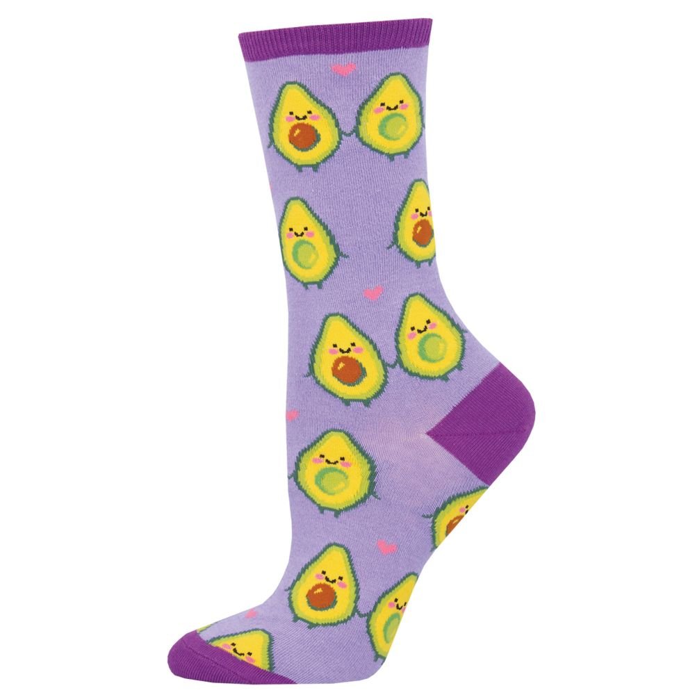 Calcetines de algodón media caña aguacate morado 36-41 SOCKSMITH Imagen secundaria del producto