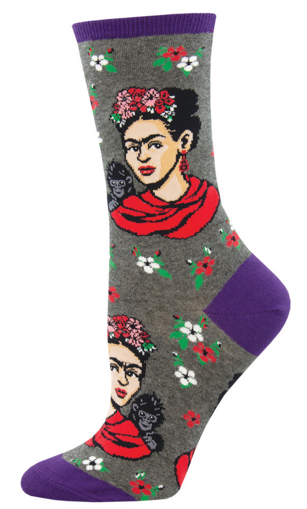 CALCETINES MUJER ALGODON FRIDA MONKEY 36-41 | SOCKSMITH | 1 UNIDAD | 8482920463332 Imagen principal del producto