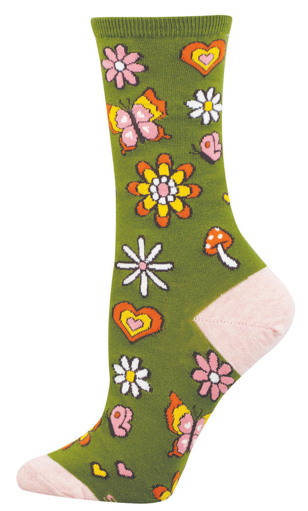 CALCETINES MUJER ALGODON FLOWER AND BUTTER 36-41 | SOCKSMITH | 1 UNIDAD | 8482920585416 Imagen principal del producto