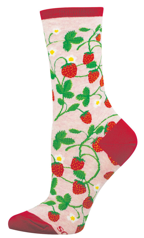 Calcetines de Algodón Media Caña Fresas 36-41 SOCKSMITH Imagen principal del producto