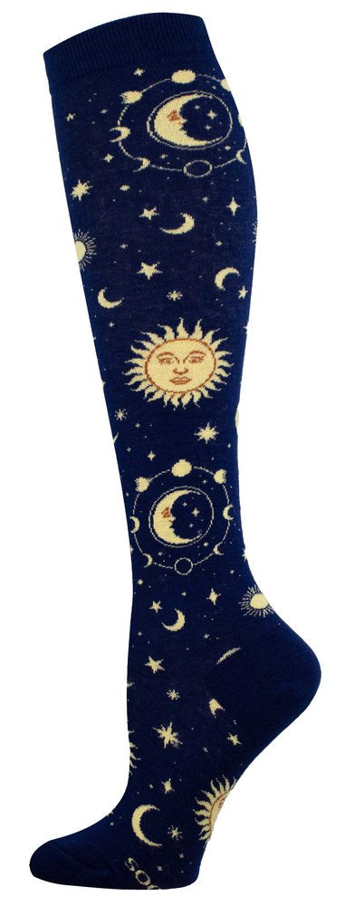 CALCETINES MUJER ALGODON CAÑA ALTA LUNAS 36-41 | SOCKSMITH | 1 UNIDAD | 8482920587700 Imagen principal del producto