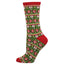 Calcetines de poliéster media caña fresas SOCKSMITH